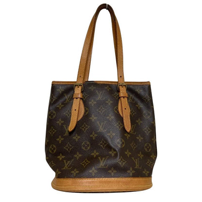 Louis Vuitton Monogram Bucket PM Handbag Brown
