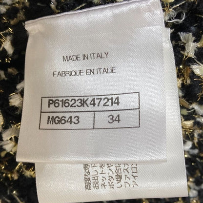 Chanel Icon Button Tweed Knit Dress 34 Multicolor