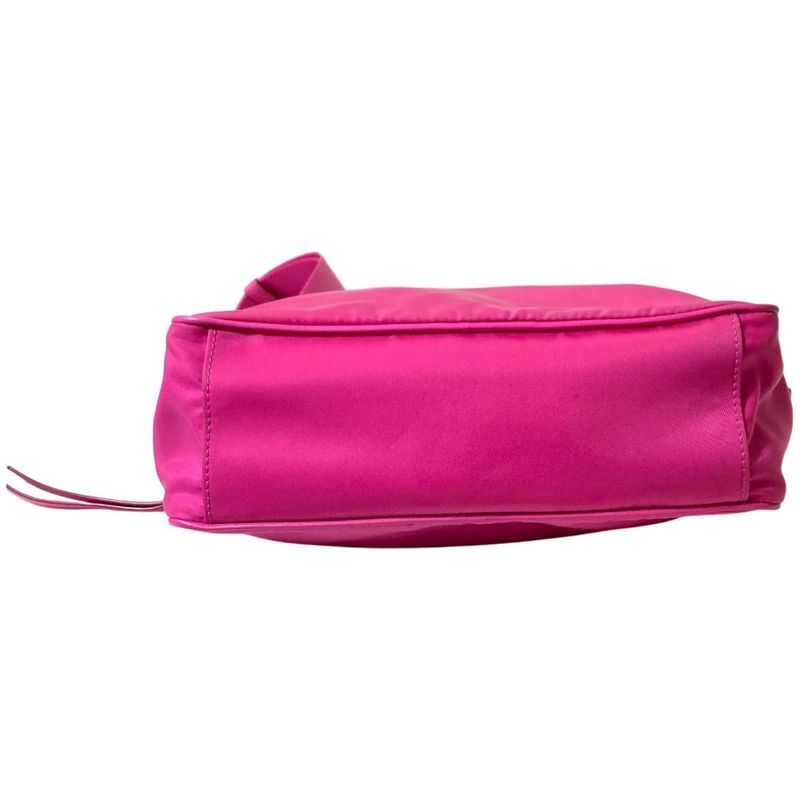 Prada Nylon Canvas Shoulder Bag Pink
