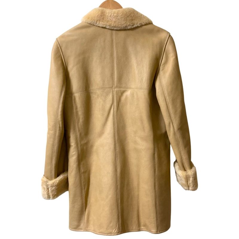 Loewe Mouton Coat Jacket 38 Camel