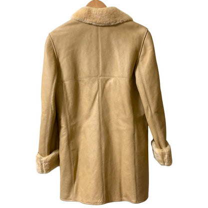 Loewe Mouton Coat Jacket 38 Camel