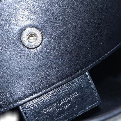 Saint Laurent Paris Rive Gauche Bucket Leather Shoulder Bag Black