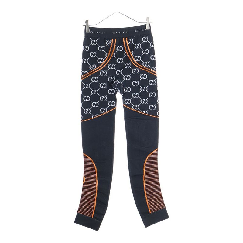 Gucci GG Jersey Jacquard Leggings Pants Gray Xjefv