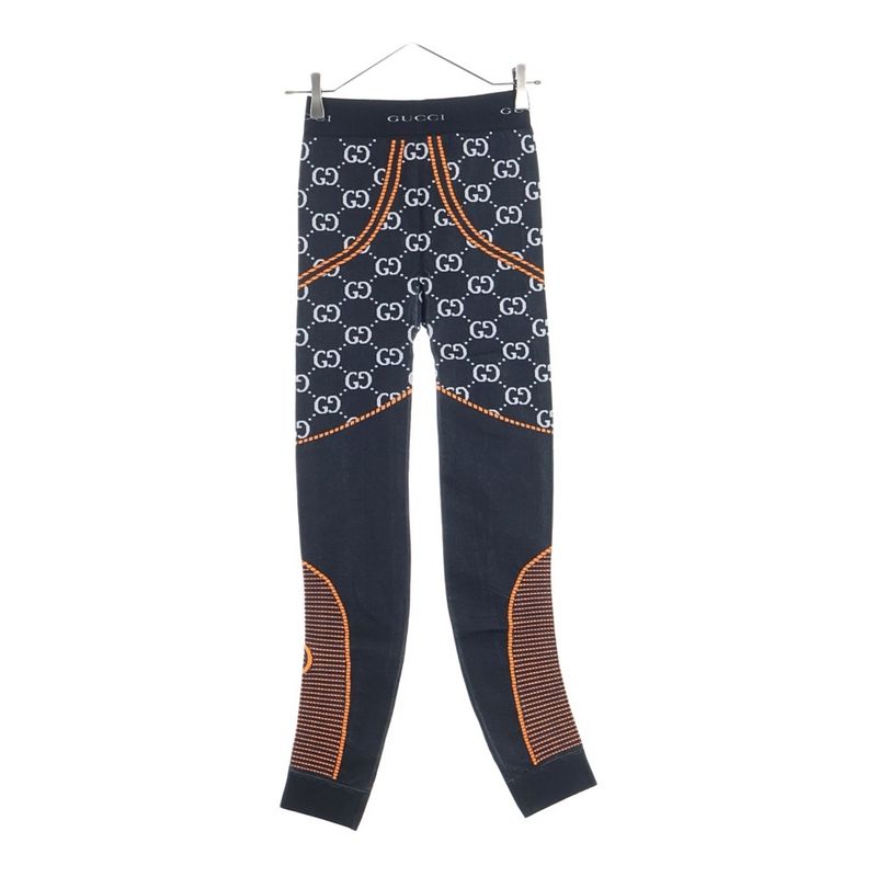 Gucci GG Jersey Jacquard Leggings Pants Gray Xjefv