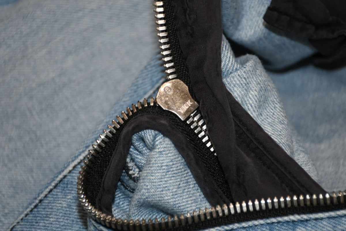 Chrome Hearts Separate Zip Denim Pants Jeans Cross Ball Indigo Blue 4 25 — view 7