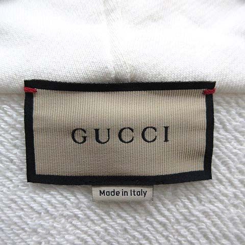 Gucci Web Stripe Logo Sweatshirt Half Zip Hoodie White S