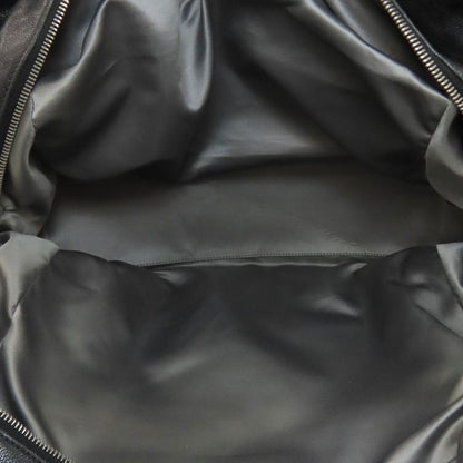 Chanel Quilted Silver Tote Grained Calfskin