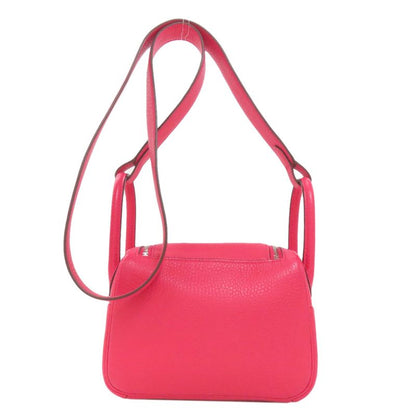 Hermes Lindy 20 Mini Rose Silver Handbag Taurillon