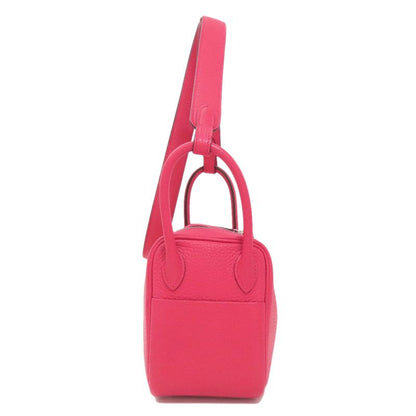 Hermes Lindy 20 Mini Rose Silver Handbag Taurillon