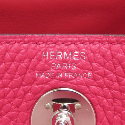 Hermes Lindy 20 Mini Rose Silver Handbag Taurillon