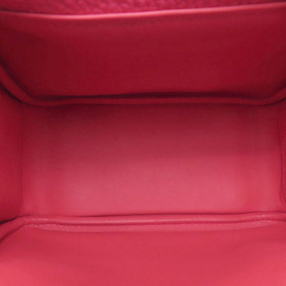 Hermes Lindy 20 Mini Rose Silver Handbag Taurillon