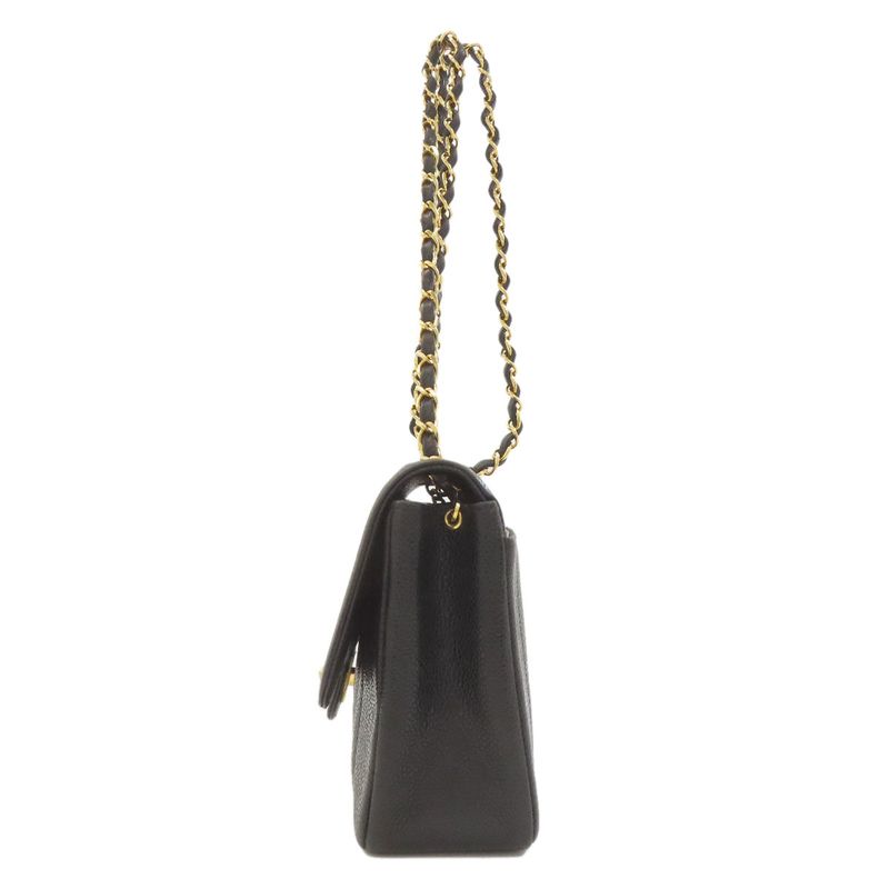 Chanel Mademoiselle Chain Shoulder Gold Shoulder Bag Grained Calfskin