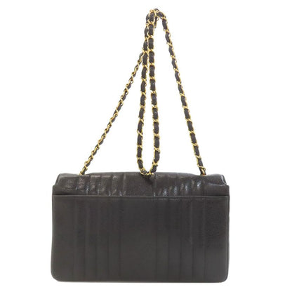 Chanel Mademoiselle Chain Shoulder Gold Shoulder Bag Grained Calfskin