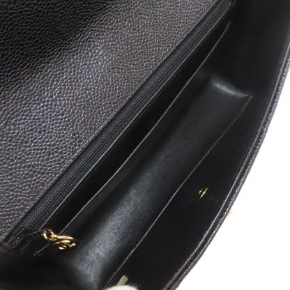 Chanel Mademoiselle Chain Shoulder Gold Shoulder Bag Grained Calfskin