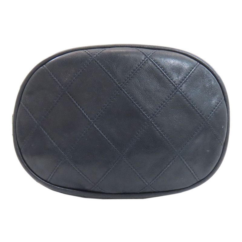 Chanel Bicolor Gold Shoulder Bag Lambskin