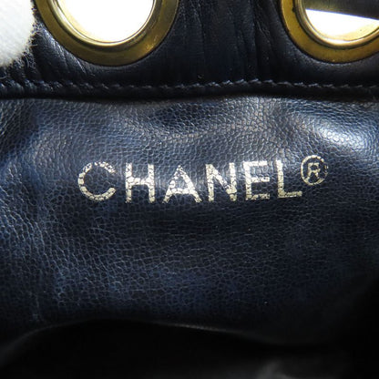 Chanel Bicolor Gold Shoulder Bag Lambskin