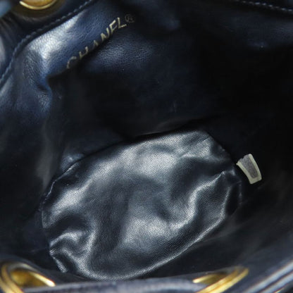 Chanel Bicolor Gold Shoulder Bag Lambskin