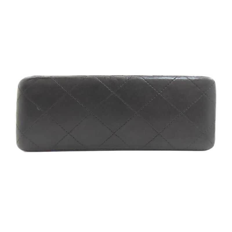 Chanel Chain Shoulder Quilted Silver Bag Lambskin