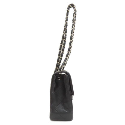 Chanel Chain Shoulder Quilted Silver Bag Lambskin