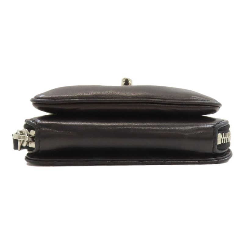Chanel Chain Shoulder Quilted Silver Bag Lambskin