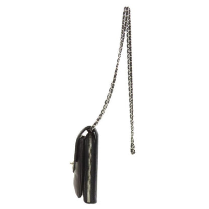 Chanel Chain Shoulder Quilted Silver Bag Lambskin