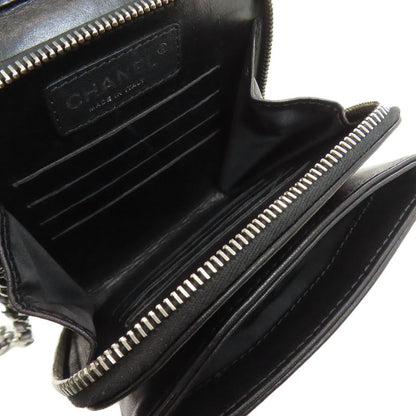 Chanel Chain Shoulder Quilted Silver Bag Lambskin
