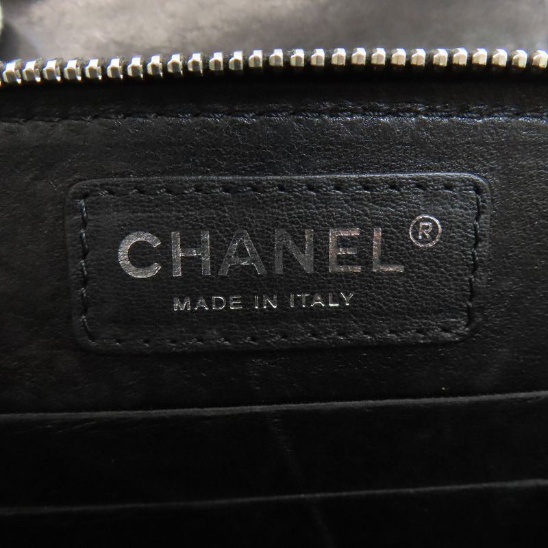 Chanel Chain Shoulder Quilted Silver Bag Lambskin