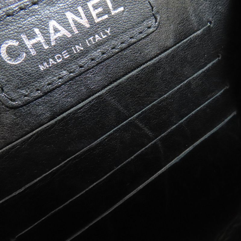 Chanel Chain Shoulder Quilted Silver Bag Lambskin