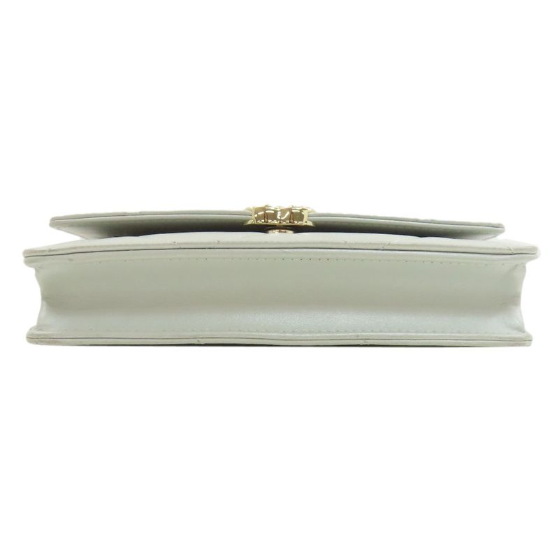 Chanel Chain Shoulder Quilted Gold Bag Lambskin