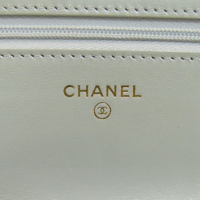 Chanel Chain Shoulder Quilted Gold Bag Lambskin