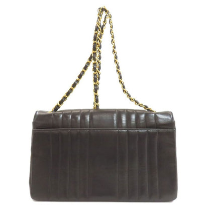 Chanel Mademoiselle Chain Shoulder Gold Bag Lambskin