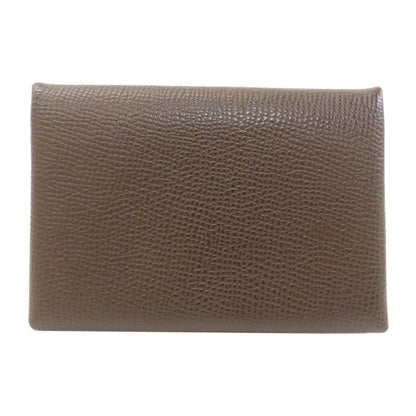 Hermes Calviduo Ecorse Silver Card Case Epsom