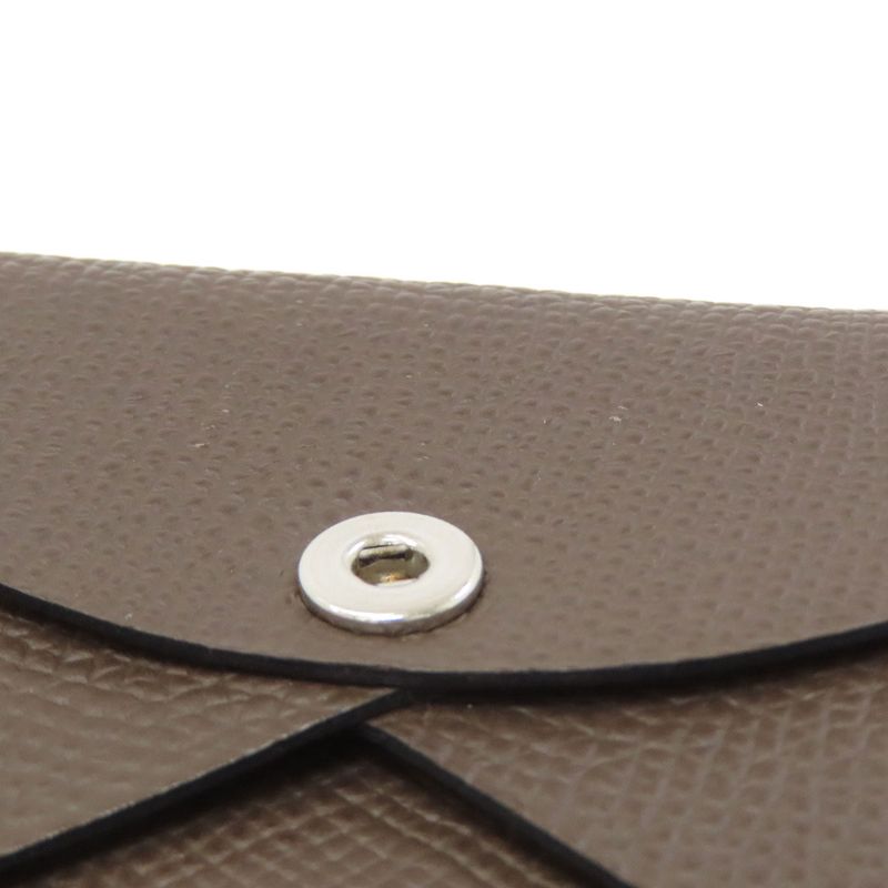 Hermes Calviduo Ecorse Silver Card Case Epsom