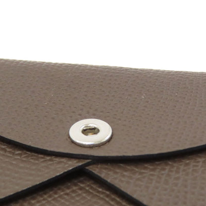 Hermes Calviduo Ecorse Silver Card Case Epsom