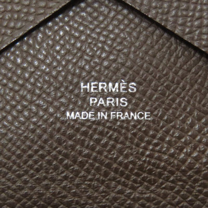 Hermes Calviduo Ecorse Silver Card Case Epsom