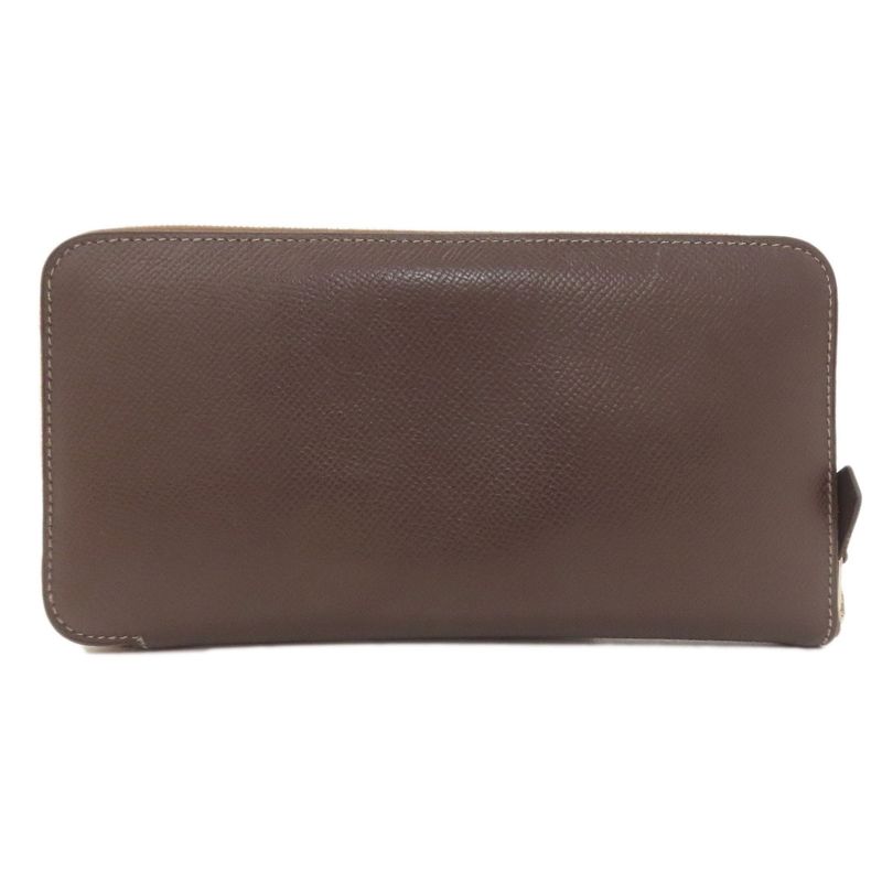 Hermes Azap Classic Long Silver Wallet Epsom