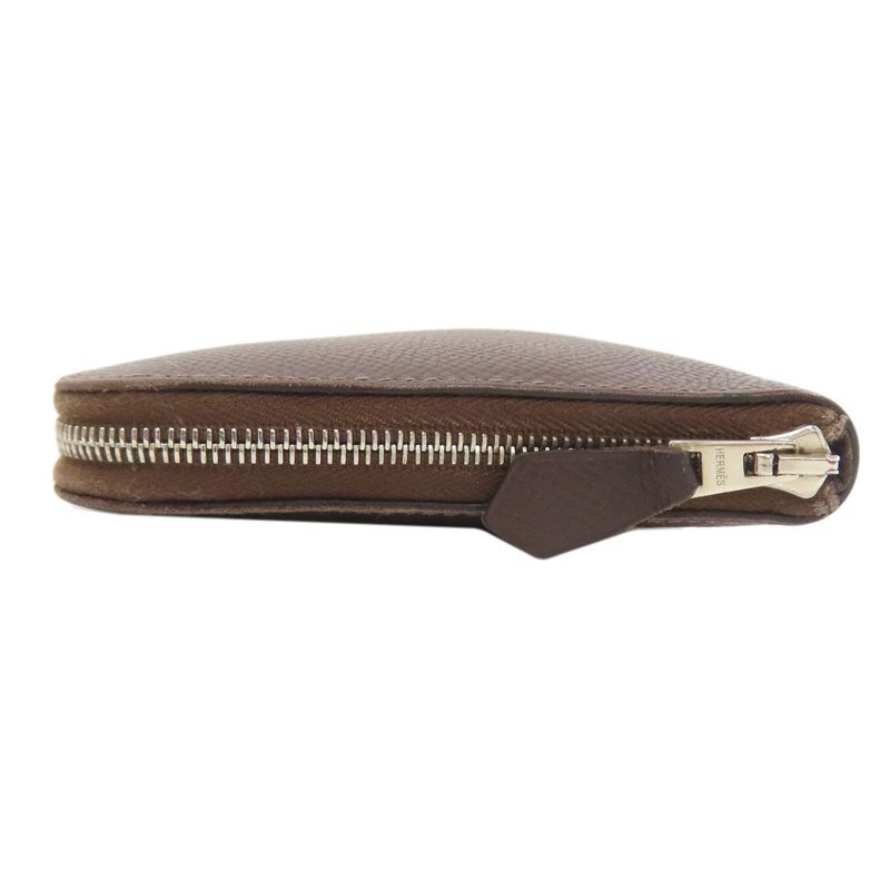 Hermes Azap Classic Long Silver Wallet Epsom