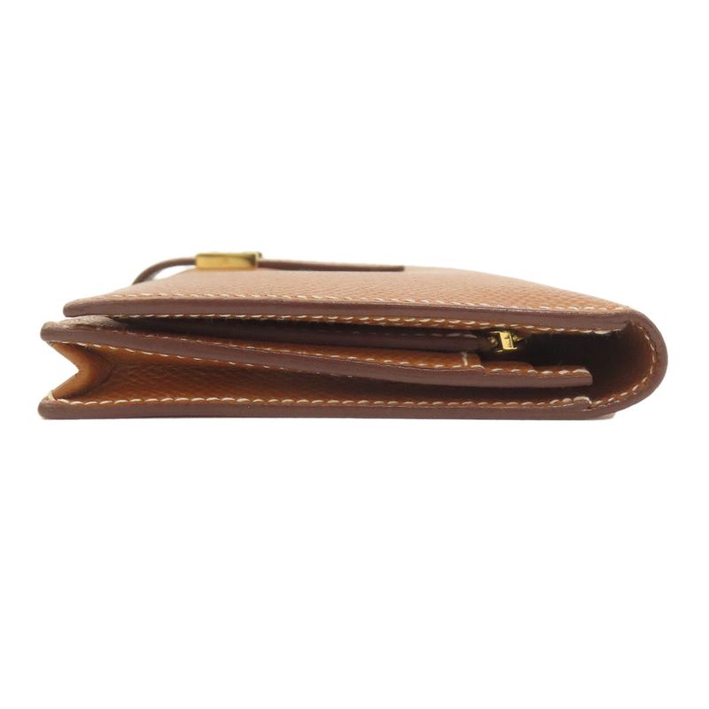 Hermes Bearn Souffle Gold Long Wallet Epsom