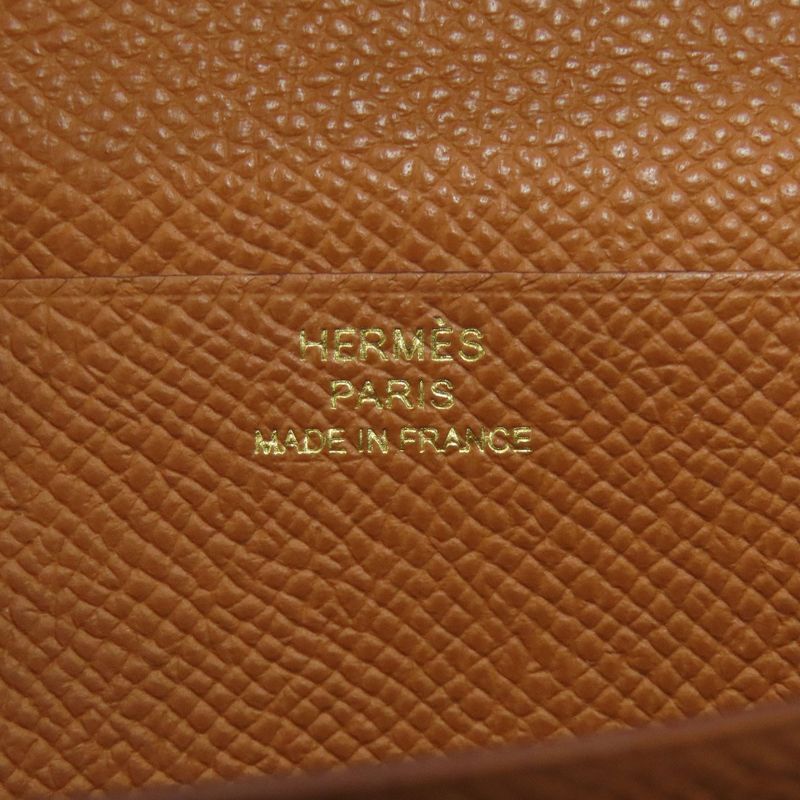 Hermes Bearn Souffle Gold Long Wallet Epsom