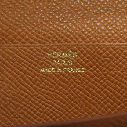 Hermes Bearn Souffle Gold Long Wallet Epsom