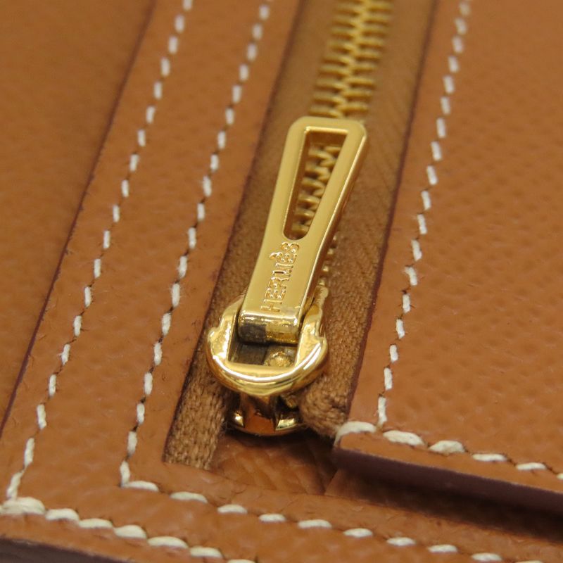 Hermes Bearn Souffle Gold Long Wallet Epsom