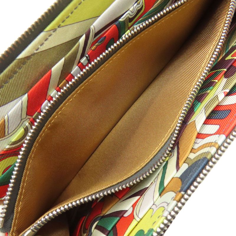 Hermes Azap Silk in Long Silver Wallet Epsom