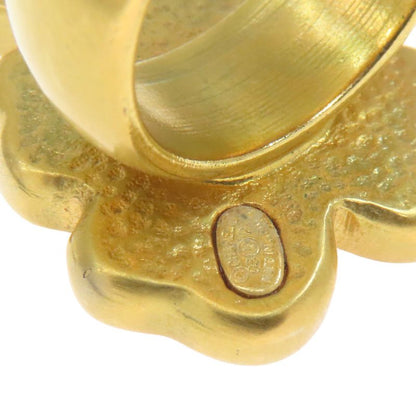 Chanel Earrings Set Clover Motif Ring Metal