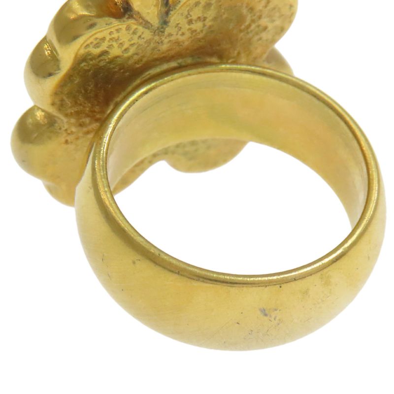 Chanel Earrings Set Clover Motif Ring Metal