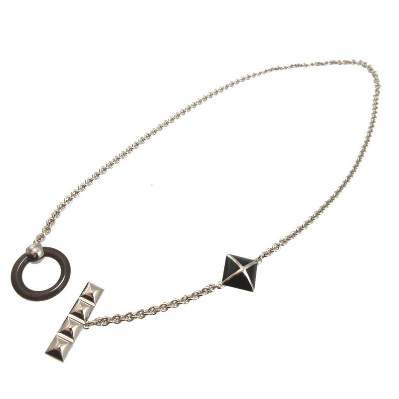 Hermes Medallion XO Collier de Chien Buffalo Horn Metal