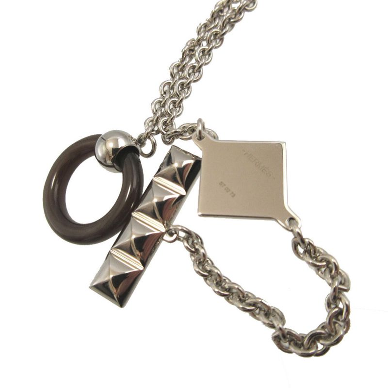 Hermes Medallion XO Collier de Chien Buffalo Horn Metal