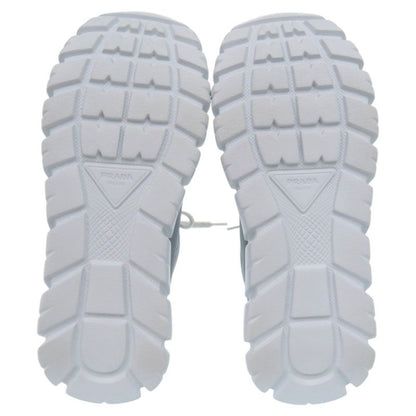 Prada High Cut Logo Re-Nylon Econyle Gray Sneakers
