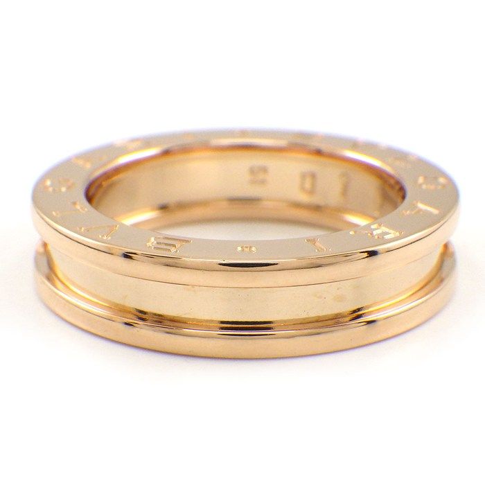 Bvlgari Ring B-zero One XS Band Logo 18K Pink Gold 51