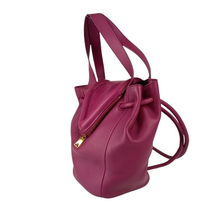 Bottega Veneta Shoulder Bag Beak Purple Leather 2-Way Gold