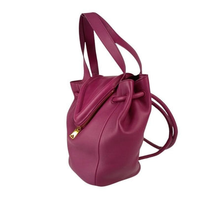 Bottega Veneta Shoulder Bag Beak Purple Leather 2-Way Gold
